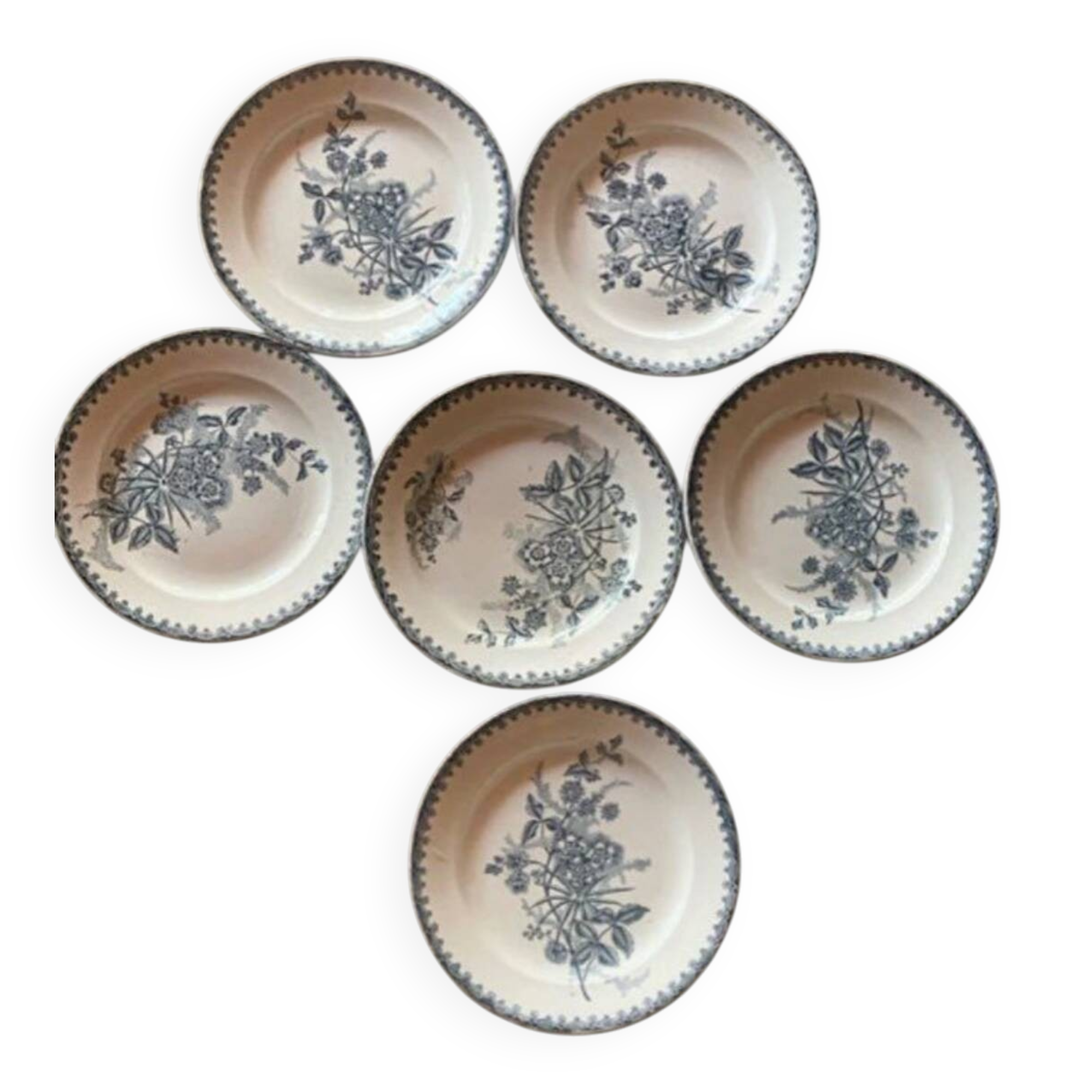 Margot Ironstone Flat Plate Set