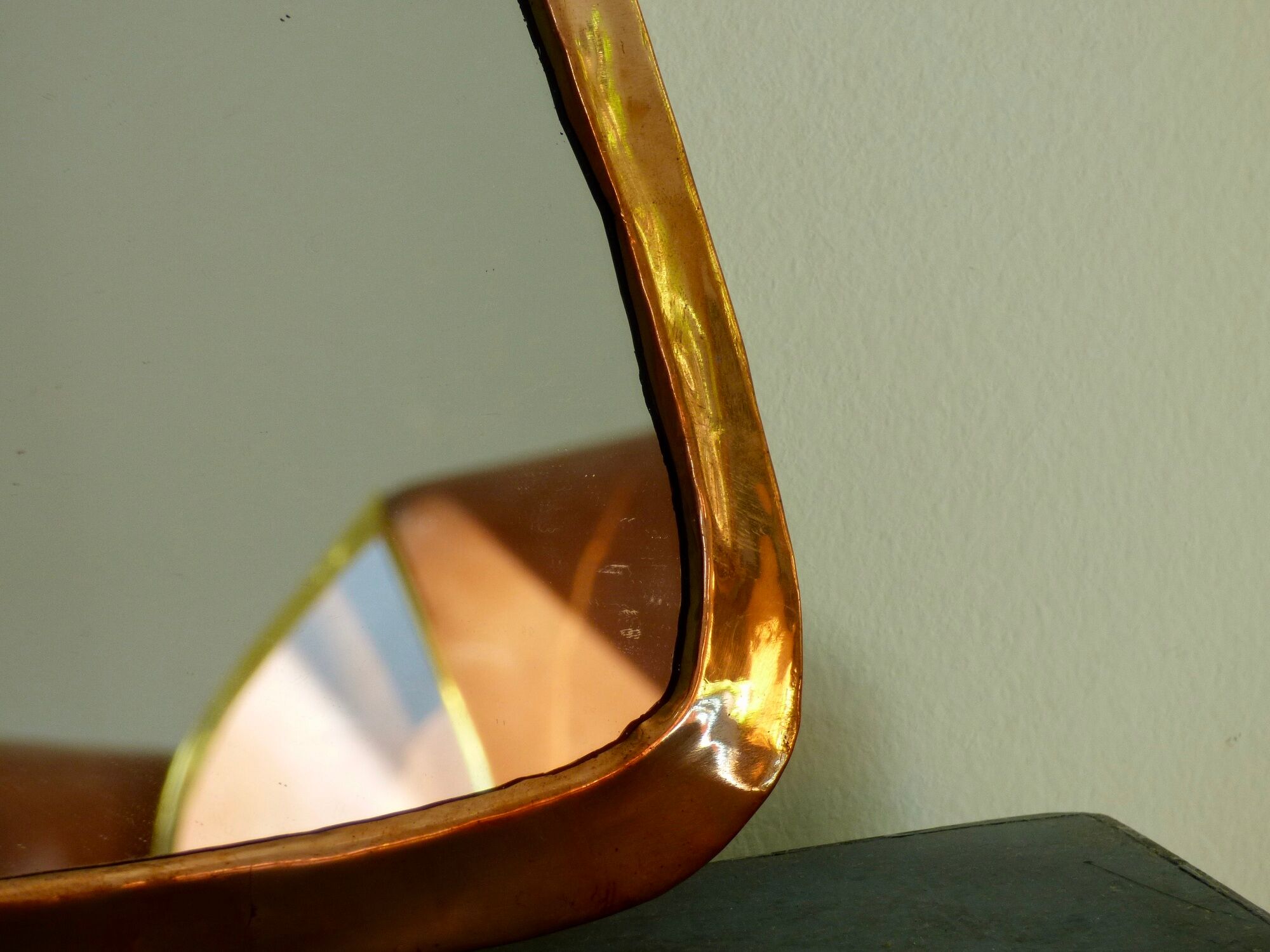 Miroir cuivré rétroviseur - 22x29cm