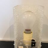 Polished glass wall lamp