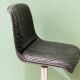 Wilkhahn swivel office chair, 1970s, chrome metal and leather