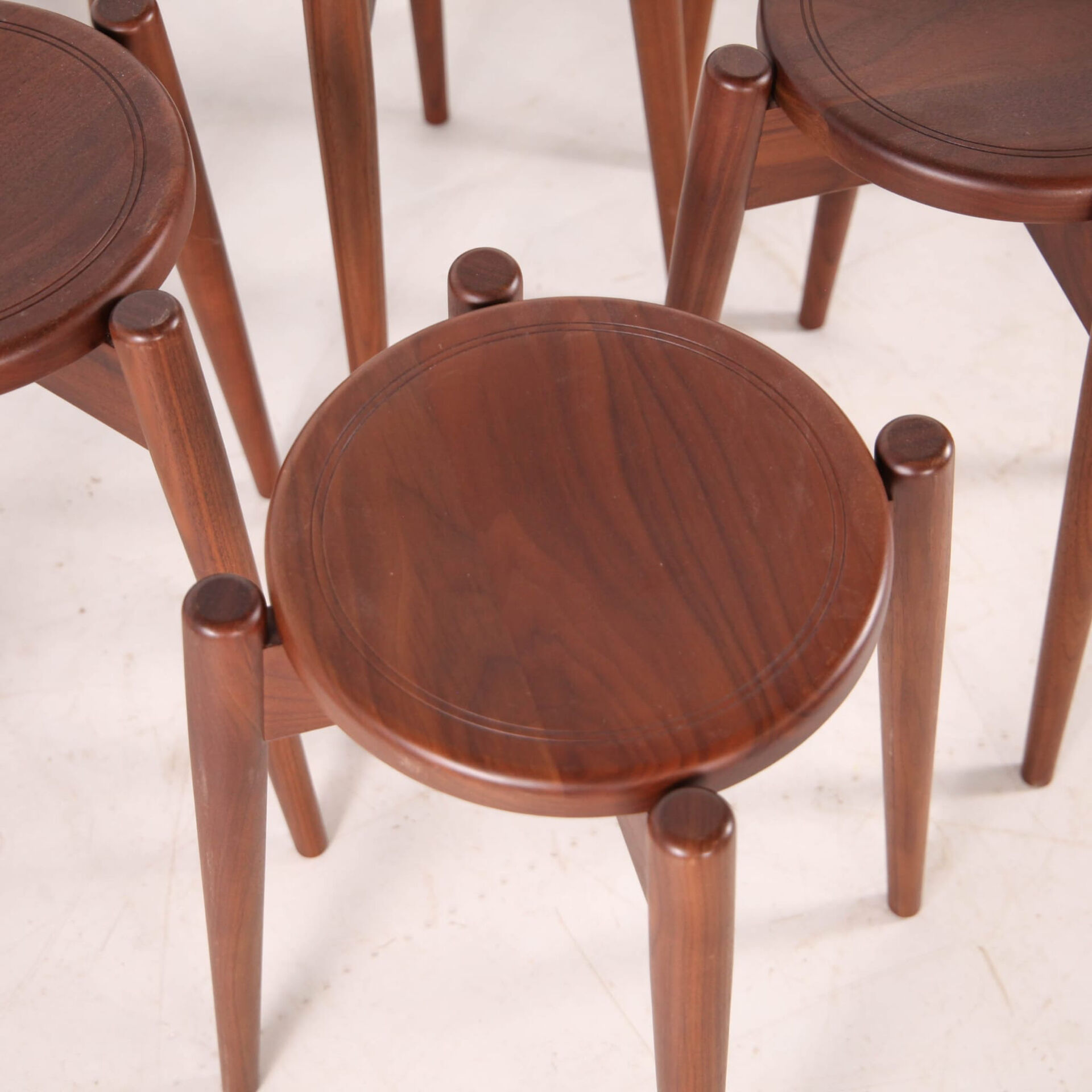 Set of 6 Japanese stools