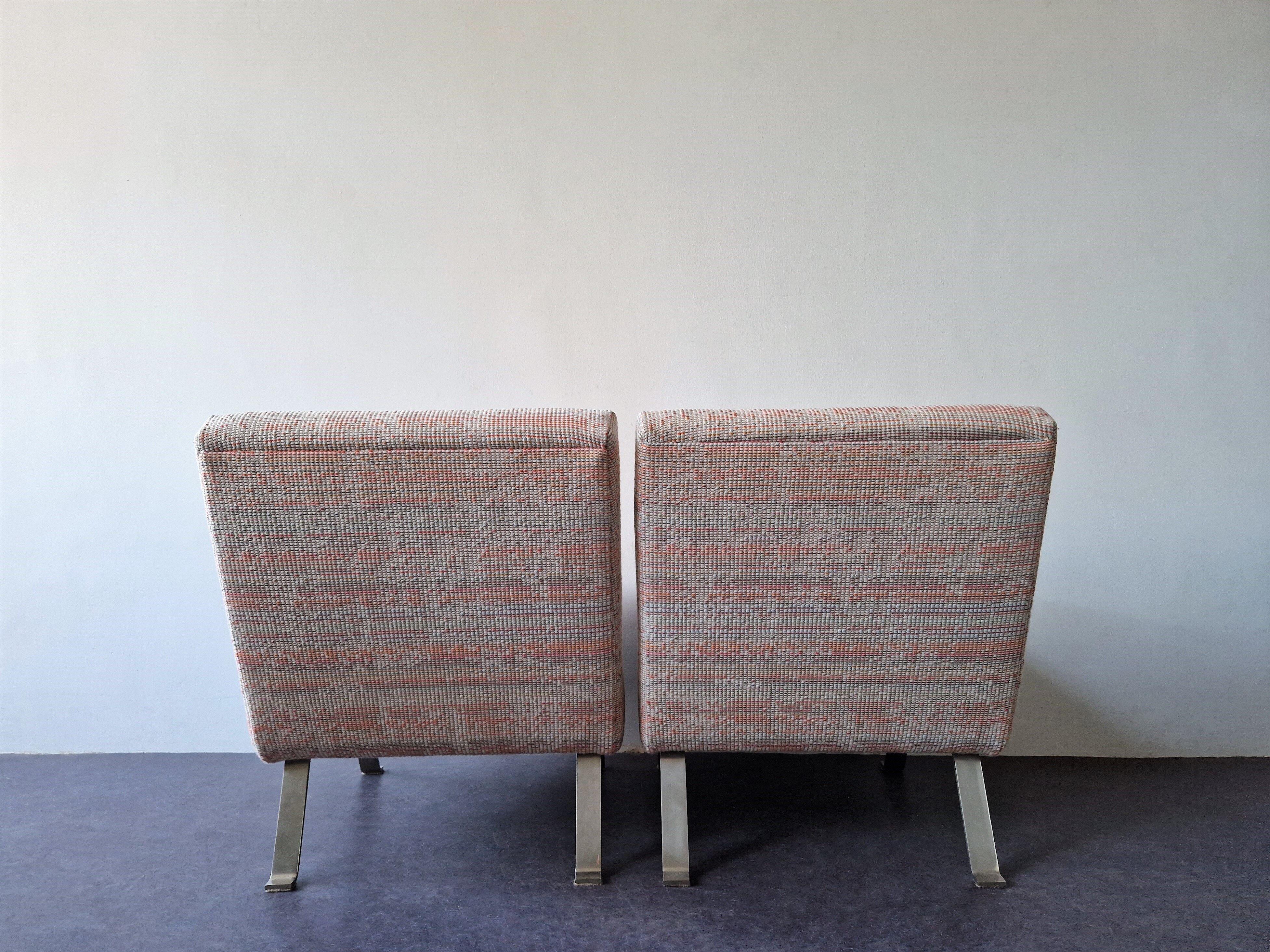 Set of 2 model 141 lounge chairs by Joseph Andre Motte by Artifort, The Netherlands 1955