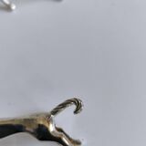Set of 6 silver metal knife rests