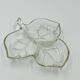 Vintage glass leaf dish