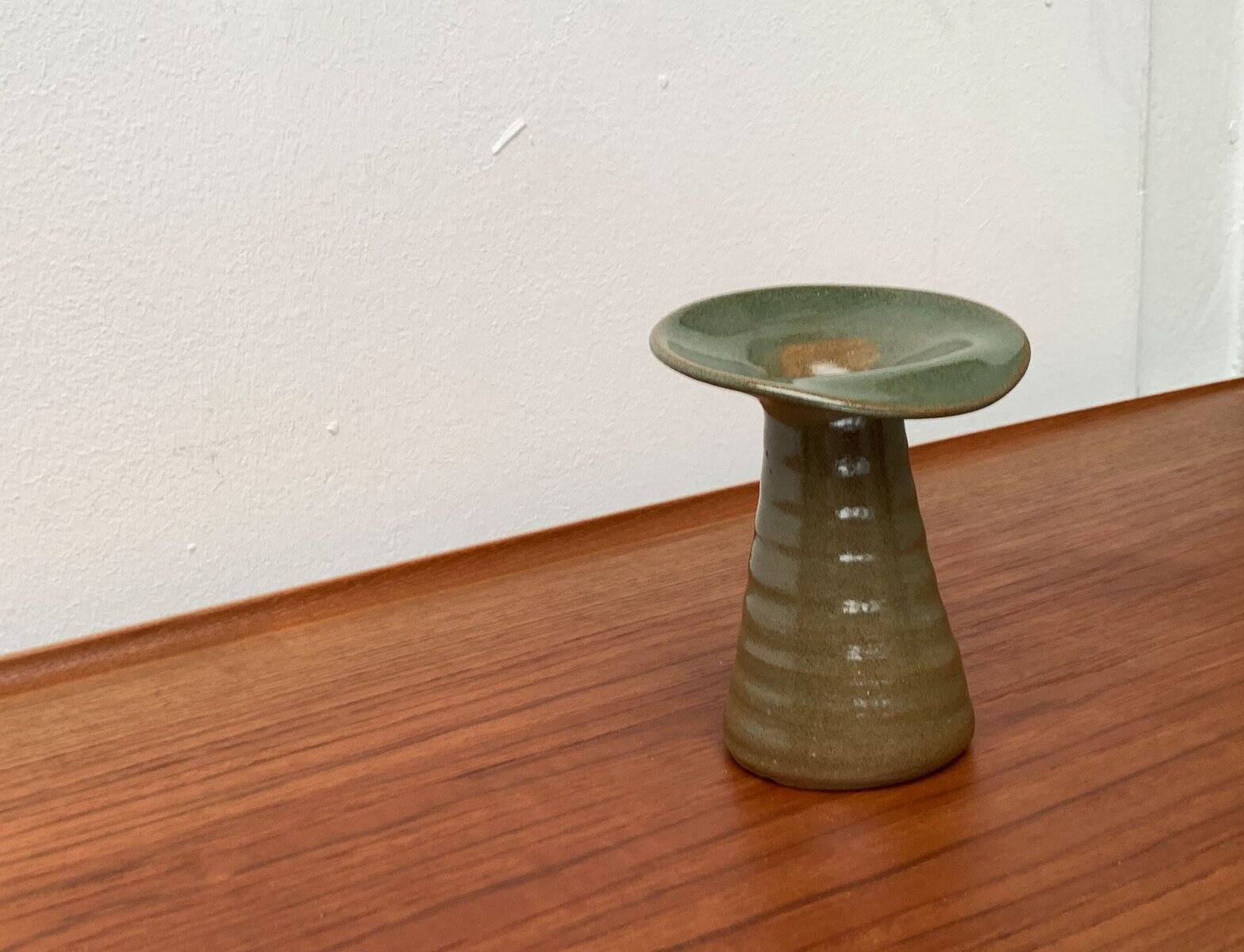 Vase de poterie d'atelier allemand vintage par Acki Jürgens, années 1970