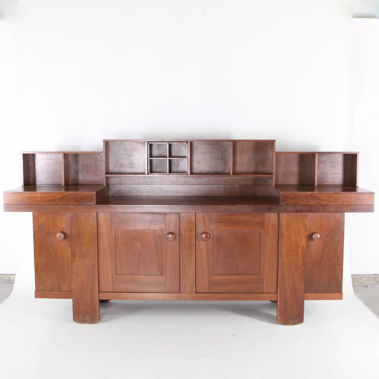 Walnut buffet published by Bernini