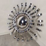 Miroir soleil inox 1970