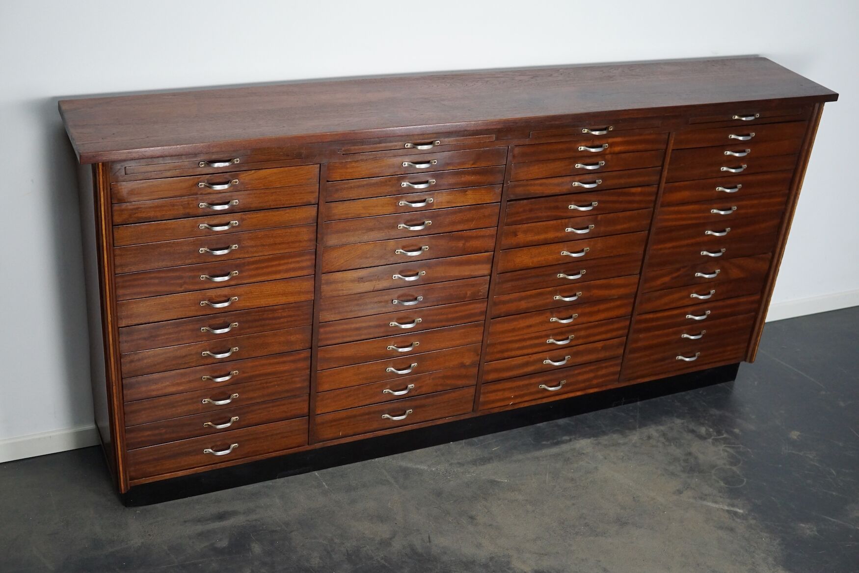 Vintage dutch mahogany jewelers / watchmakers cabinet, circa 1930