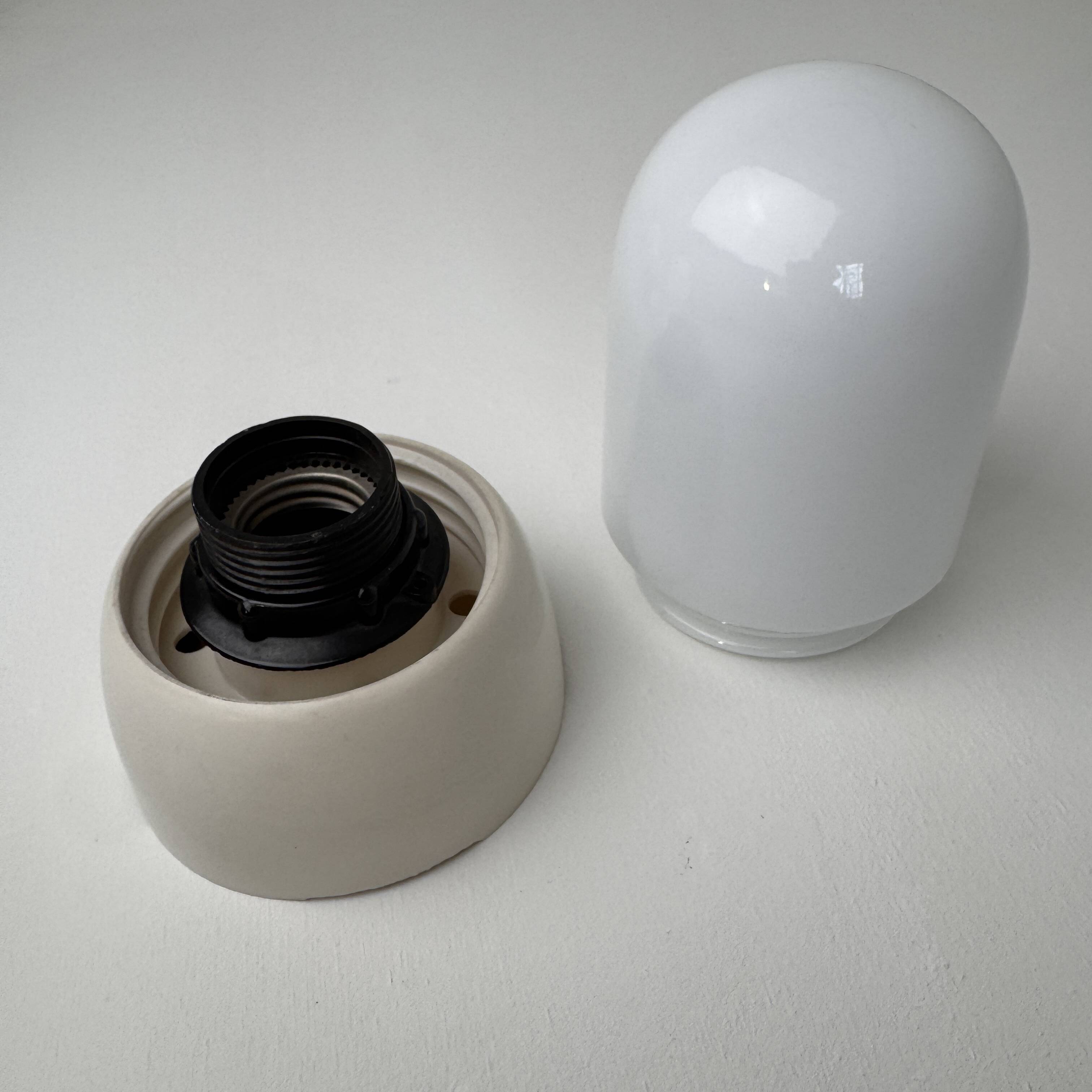 Old small vintage opaline wall light