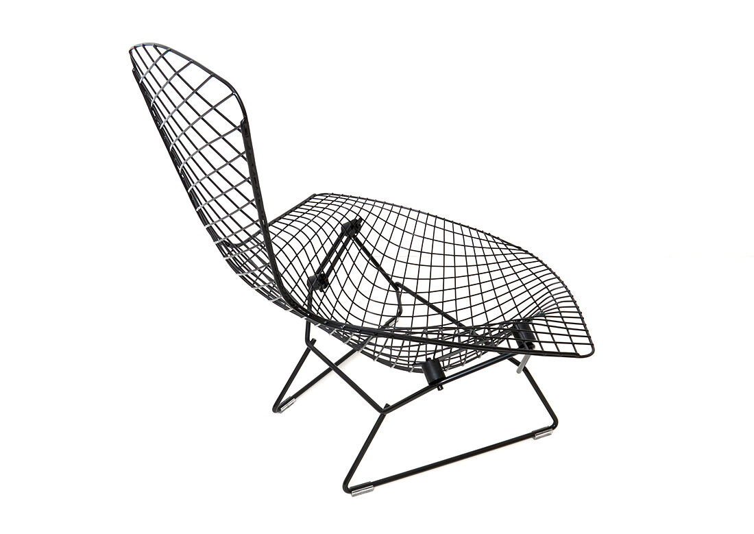 Black "Bird Chair" by Harry Bertoia for Knoll International