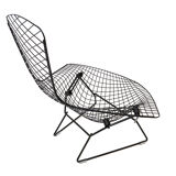 Black "Bird Chair" by Harry Bertoia for Knoll International