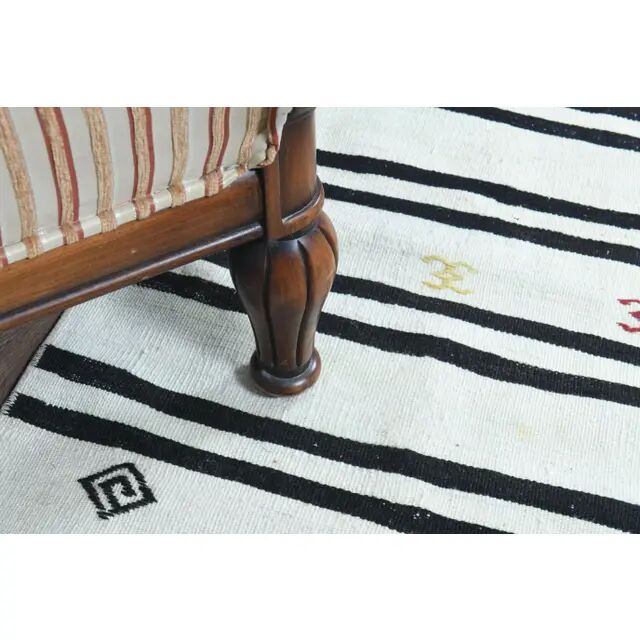 1970s Turkish Oushak Handmade Wool Cotton White Runner Rug 59x183