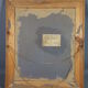 Old frame circa 1900, wood - gilded stucco with leaf - black laqué 53x45 cm leaf 42.5x35 cm SB
