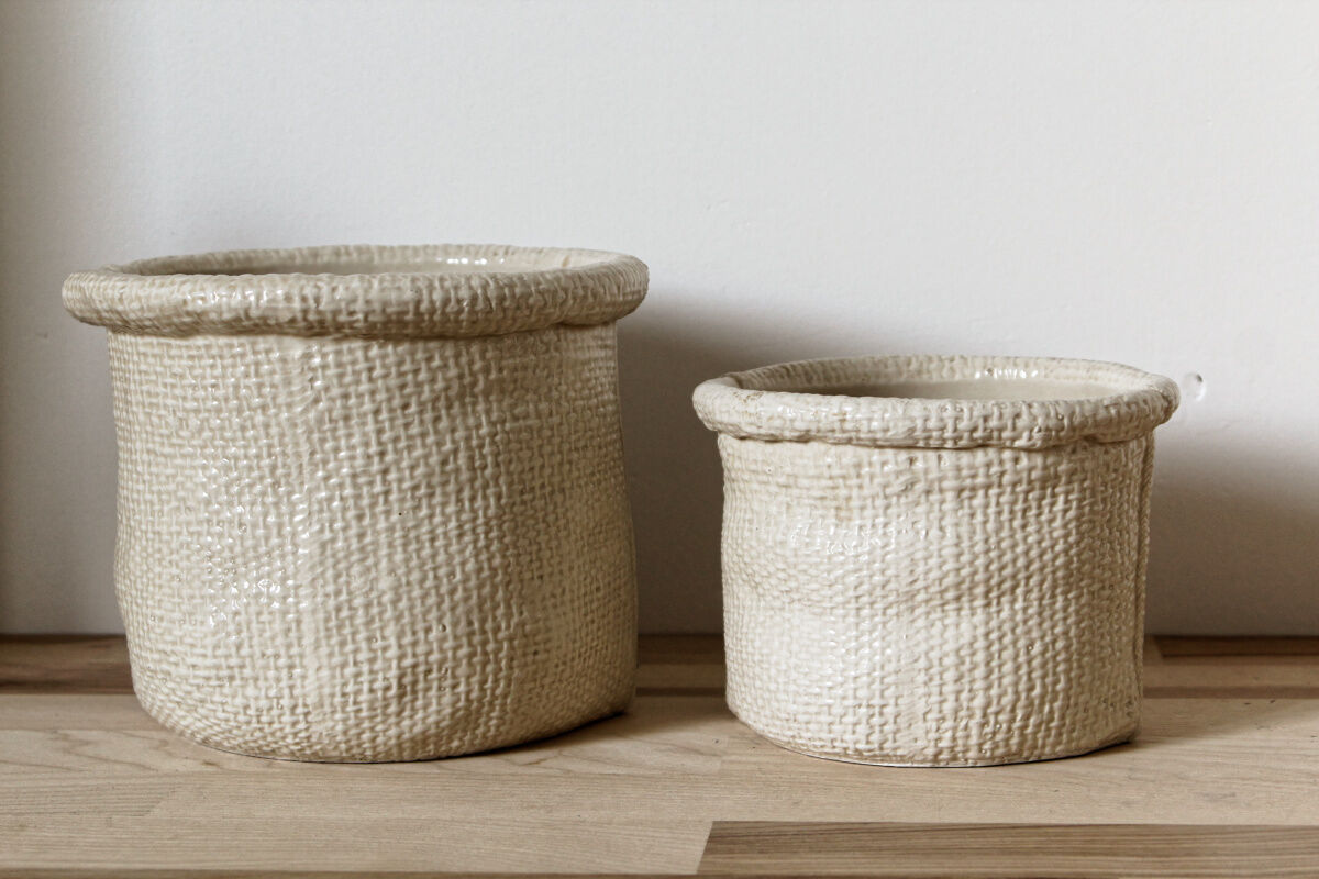 Pair of cache pots - Christian Dior