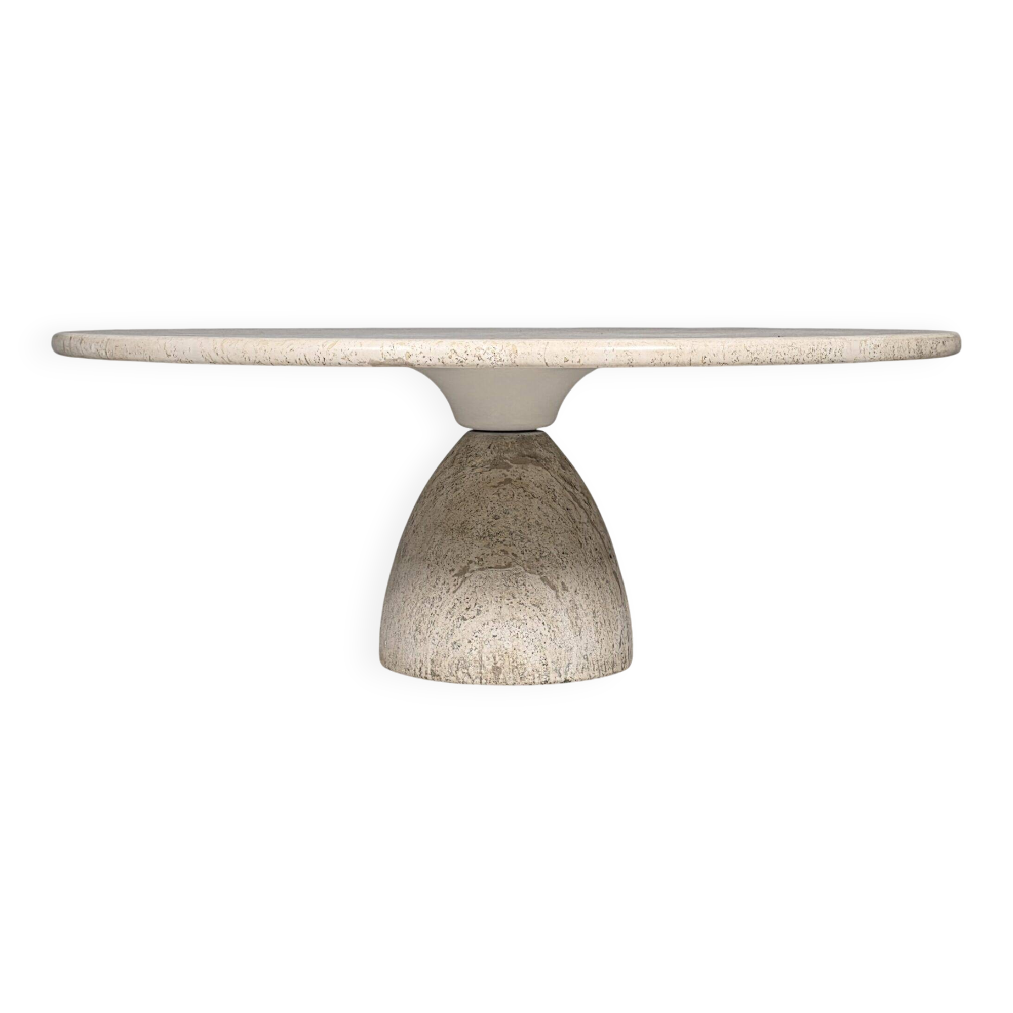 Peter Draenert Finale "1790" travertine coffee table, Germany, 1970s