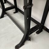 Old workbench with cast iron base, 1950s