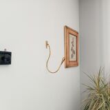 Vintage patère in solid golden brass