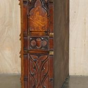 Gothic Revival library hand-carved by Pugin