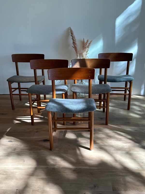 Chaise scandinave vintage en teck « Kirsa »