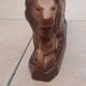 Lion stylized art deco earthenware of Saint Clement