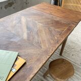 19th century oak farmhouse table 270cm with extensions