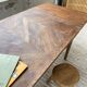 Table de ferme XIXème chêne 270cm avec allonges