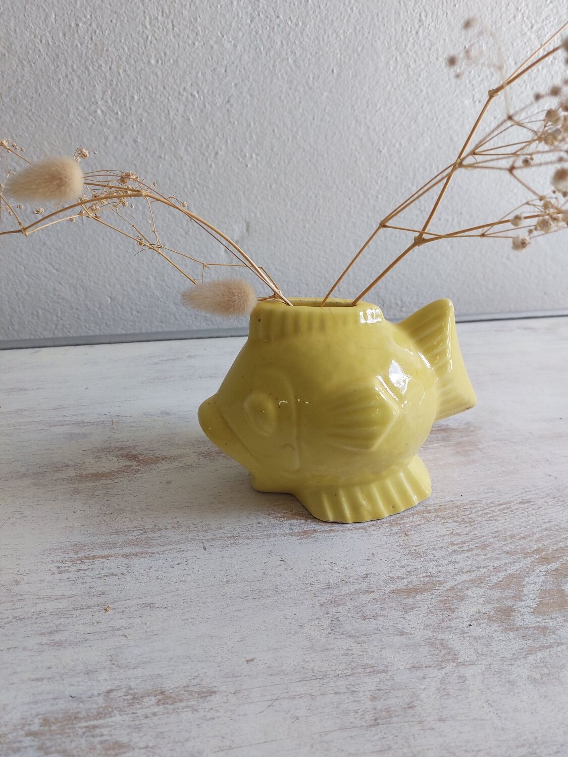 Ceramic piggy bank in the shape of a fish