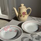 Set of 9 vintage Italian cups with metal handles.