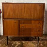 Vintage teak bar/secretary cabinet
