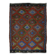Turkish Kilim Yoruk Vintage 218x283 cm Geometric Multicoloured
