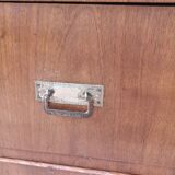 Old wooden chest of drawers plus veneer