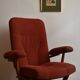 Adjustable old Scandinavian vintage relax armchair