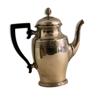 Christofle art deco coffee maker in silver metal