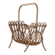 Bamboo magazine rack in mid-century 1960 style