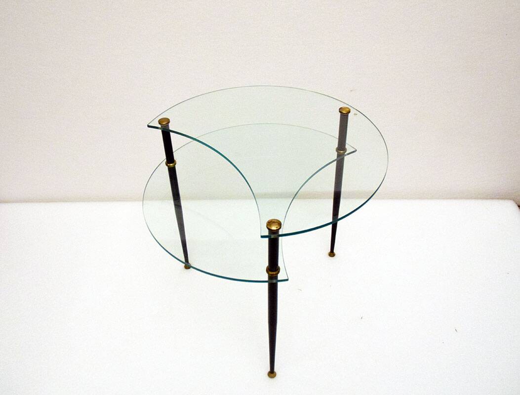 Edoardo Poli asymmetrical coffee table for Vitrex, 196