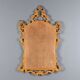 Antique baroque mirror in carved and gilded wood, Italy, 20th century