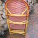 Rotating folding bistro chair