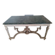 Table à gibier style louis xv - marbre vert