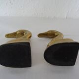 2 greenhouse animal books brass bronze duck