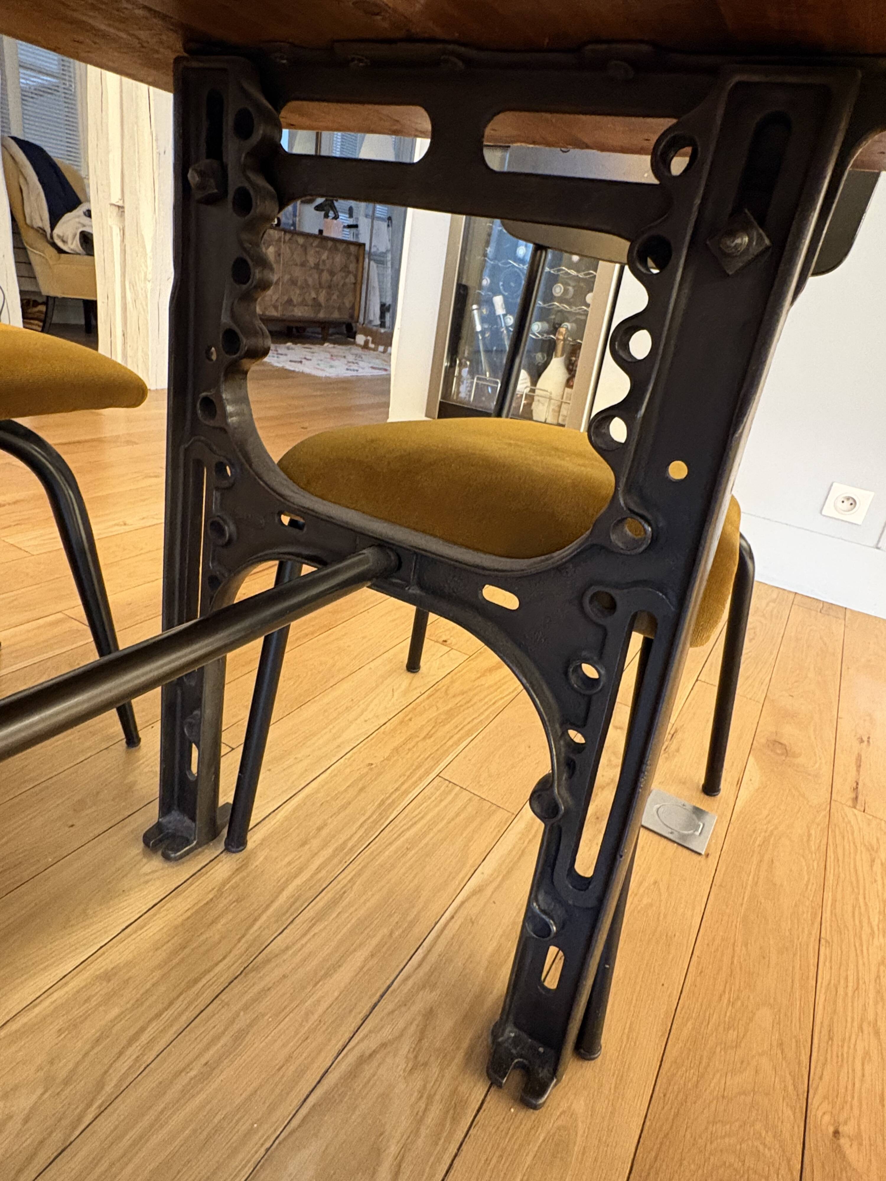 Industrial dining table