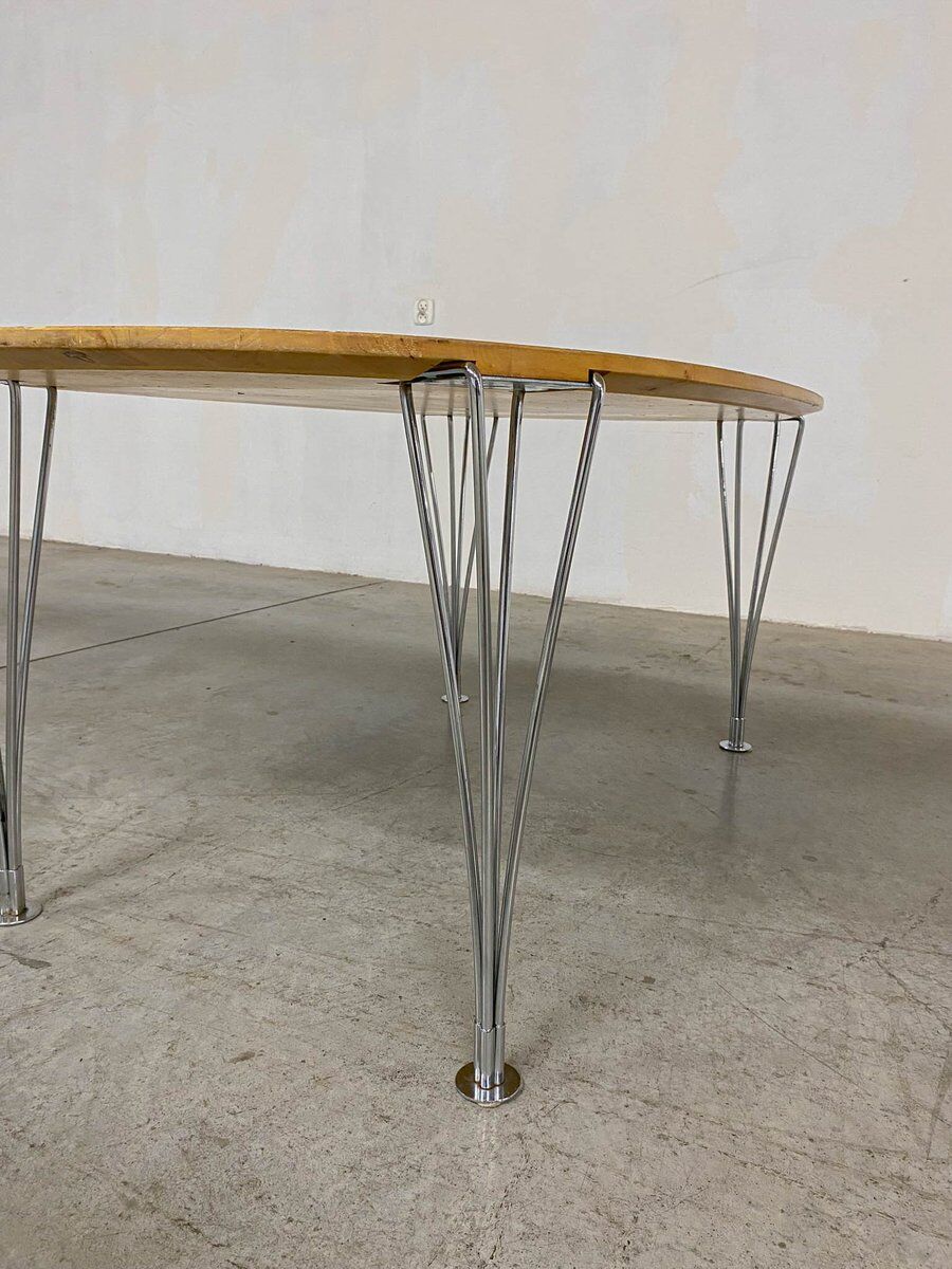 Superellipse table by Bruno Mathsson and Piet Hein for Fritz Hansen