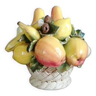 Fruit basket in its ceramic basket