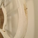 Paire d'anciennes chaises en bois blanc