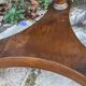 Empire style mahogany and mahogany veneer tripod pedestal table