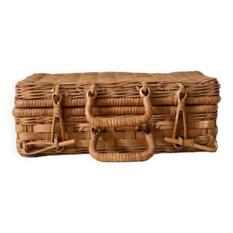 Wicker suitcase