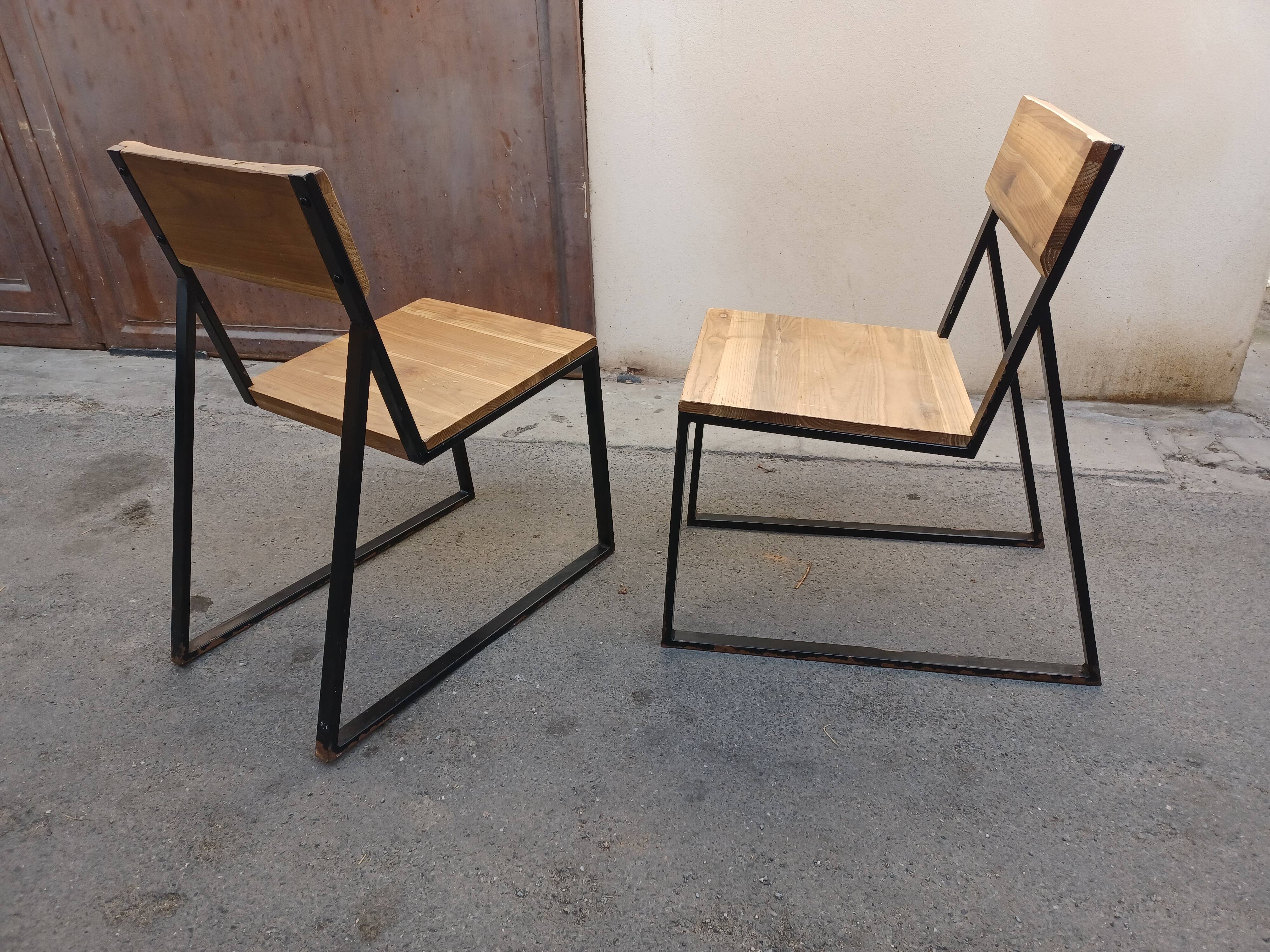 Pair of chairs industrial