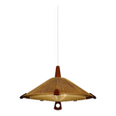 Suspension en sisal et teck par Temde