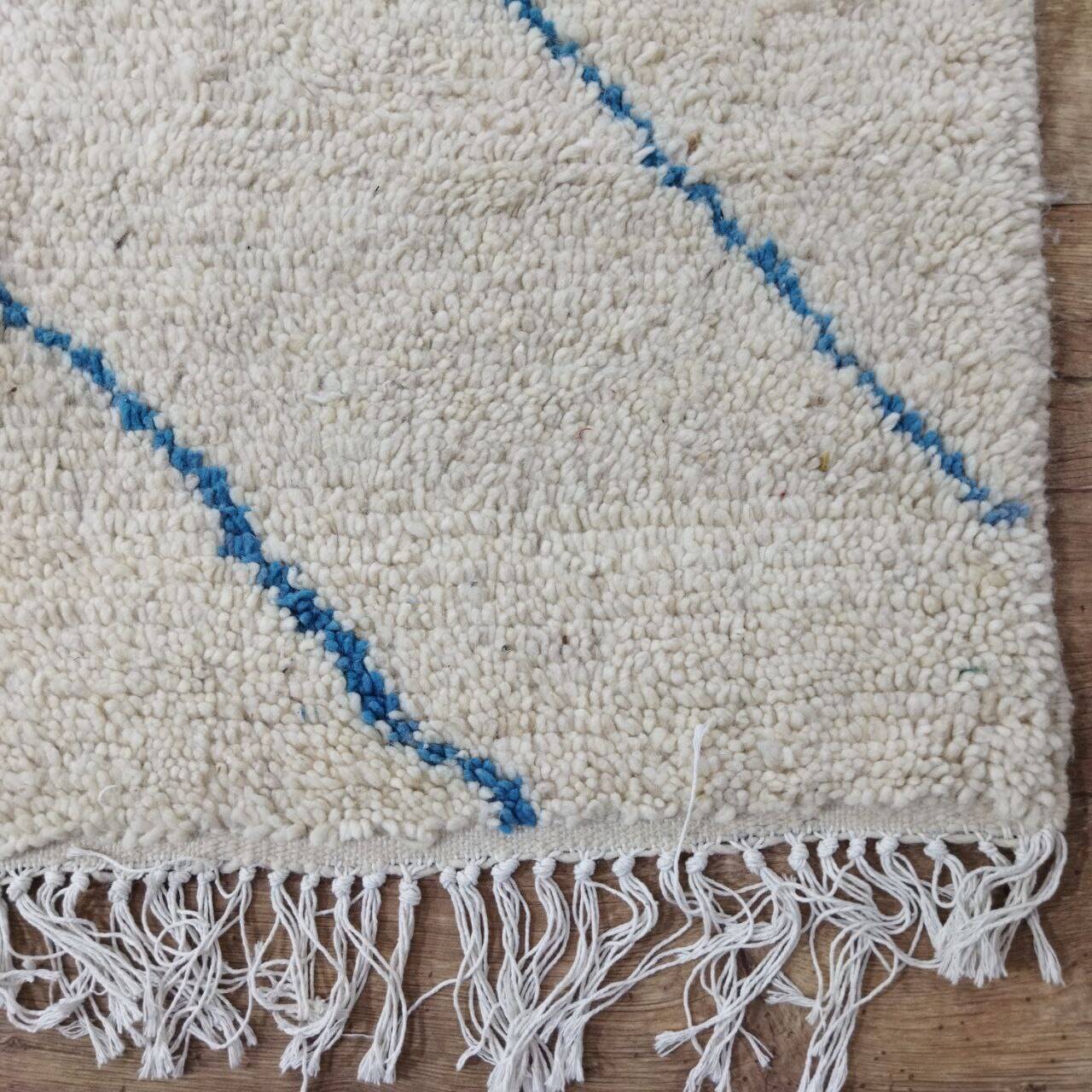 Handmade wool Berber rug