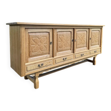 Oak Sideboard in the Style of Henry Kjaernulf from the 1960s-70s, Danish Design. Mid-Century Modern Style