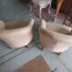 Paire de fauteuils crapaud